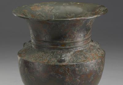 图片[2]-Zun wine vessel with coiling kui-dragon pattern, Spring and Autumn period (770-476 BCE)-China Archive